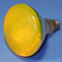 BR38 100w 120v Yellow E26 Lamp