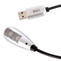 84312 2LED USB Gooseneck Light - 2 white LED