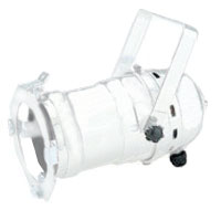 Par20 Can White with Octagonal Color Frame, 4th Clip, E26 Socket, Cord & Molded Edison Plug, No Lamp