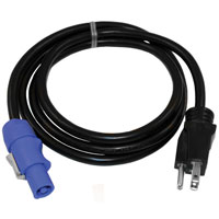 Power Cord Adapter 16AWG SJT x 6' Molded 515 to Blue Powercon