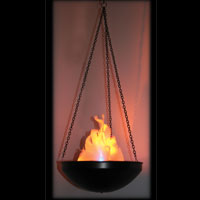 Flame Effect Hanging 120v