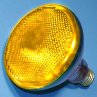 13932 Par38 100w 120v Yellow E26 Lamp