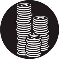 ROSCO:250-78780 -- 78780 Stacked Coins Steel Metal Gobo, Size: Specify