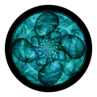 ROSCO:260-86746 -- 86746 Oil & Water Multi Color Glass Gobo By T. Nathan Mundhenk, Size: Specify