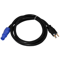 Power Cord Adapter 12AWG SJT x 6' Molded 515 to Blue Powercon