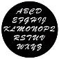 ROSCO:250-78264 -- 78264 Brush Script Capitals Steel Metal Gobo, Size: Specify