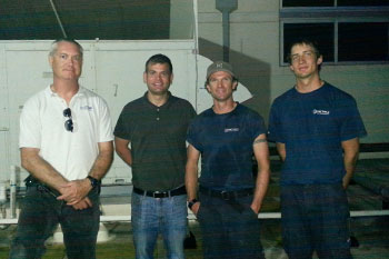 Crew that worked on Solaire at the Plaza Condos of Orlando LED installation