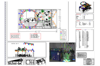 Techni-Lux Booth, Orlando, Florida - Drawing 2