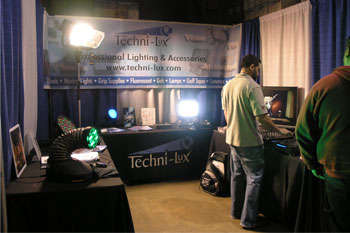 Guests visiting the Techni-Lux booth at the Rental & Staging Roadshow 2008 hosted by Techni-Lux, Orlando, Florida USA