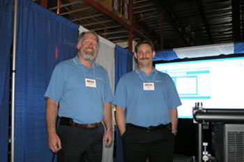 PLSN booth at the Rental & Staging Roadshow 2009 hosted by Techni-Lux, Orlando, Florida USA