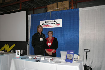 Immediate Connections Inc. booth at the Rental & Staging Roadshow 2009 hosted by Techni-Lux, Orlando, Florida USA