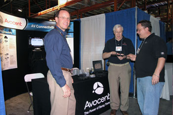Avocent booth at the Rental & Staging Roadshow 2009 hosted by Techni-Lux, Orlando, Florida USA