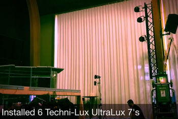 Installed Techni-Lux UltraLux 7s LED inside City View Church stage - Renton, WA, USA