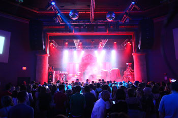 large crowd waiting on concert to start at The Beacham - Orlando, Florida, USA