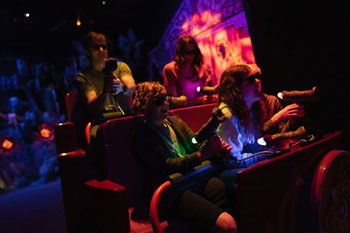 interior scene of Volkanu Quest for the Golden Idol Dark Ride - Lost Island Theme Park, Waterloo, IA, USA