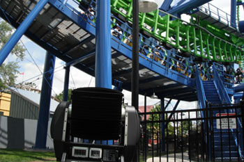 Goliath Coaster Thrill Ride, Six Flags New England - Agawam, Massachusetts, USA
