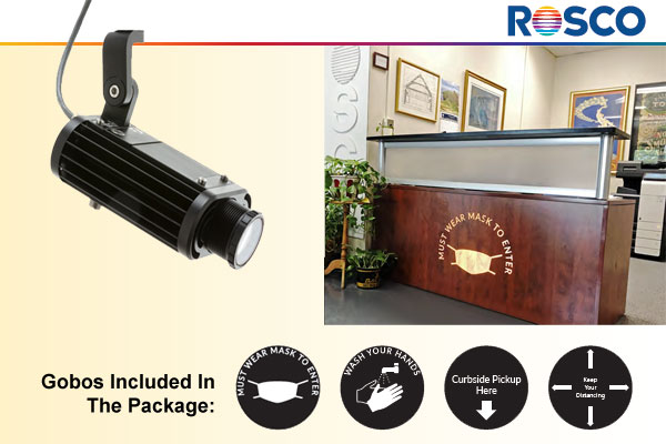 Image Spot Mini Projector Health Gobo package from ROSCO