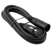 Cable XLR 5pin Male to Female 5' UL2969