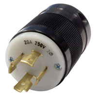 2015P Twistlock 2421P 20a 250v 3pole/4wire Male