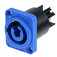 NAC3MPA-1 Receptacle Panel Mount - powerCON - power in (blue)