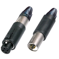 NC3FM-C XLR Cable End convertCON Unisex Female/Male - nickel/gold