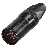 NC5MXX-BAG XLR Cable End XX Series - Male 5 pin - black/silver
