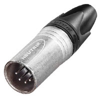 NC5MXX XLR Cable End XX Series - Male 5 pin - nickel/silver