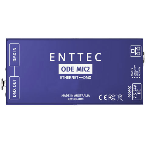 ENTTEC: 70405 OPEN DMX ETHERNET ODE MK2 PSU included