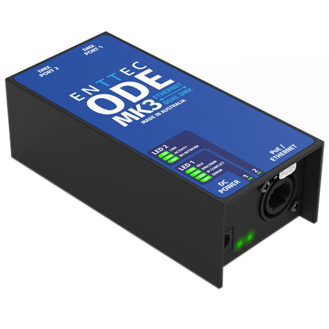 ENTTEC ODE Mk2 PoE DMX｜DIN ODE MK2 (71020/71021): Legacy Product
