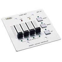 804CP Remote Memory Control wall station with 4 manual slide controls, 2 gang box