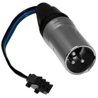 Data DMX In Connection with 3pin XLR Male for DMX Ribbon