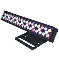 UltraLED Bar 45 x 1.2w RGBWA LEDS - 15 degree, DMX 5pin, 100v-240vAC, Black