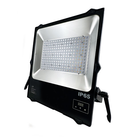 TECHNI-LUX: FlooDMX LED 200w Worklight - RGB+VW 100-277vAC, Black