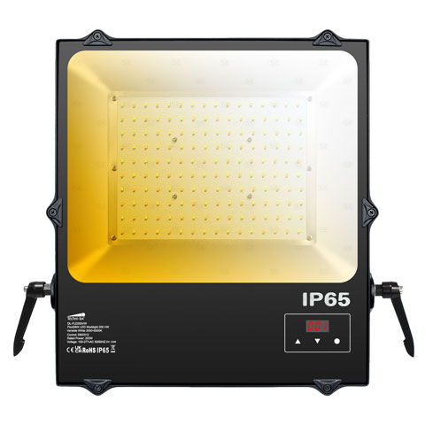 TECHNI-LUX: FlooDMX LED 200w Worklight - VW 100-277vAC, Black