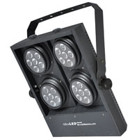 LEDBank4 Tricolor 24 x 3w, 25 Degree lenses, DMX, 110-240vAC, Black