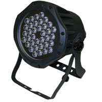 UltraLED LEDpar Outdoor RGB 36 x 1 watt fixture, 15 degrees, DMX with dual yoke, Black 80-250vAC