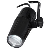 UltraLED Pin Spot - 3w White LED with 6 degree beam lens & additional 10 degree lens in the box - 110-240vAC