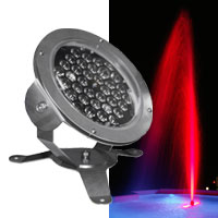 Underwater 36 RGB LED 57w - 15 degrees,  DMX, 12vAC with 13 foot power/data cable - Stainless Steel IP68