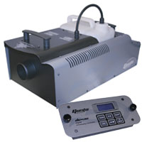 Gusto 1800 Fog Machine 1700w with DC-3S Digital Remote, DMX 3&5 pin -120vAC