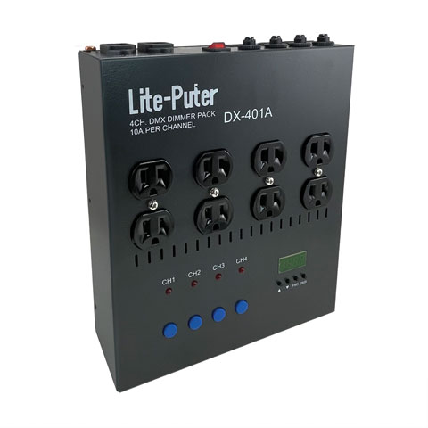 LITEPUTER: Dimmer Pack 4 x 8A-2 power in DMX LITEPUTER: Dimmer Pack 4 x 8A-2 power in DMX