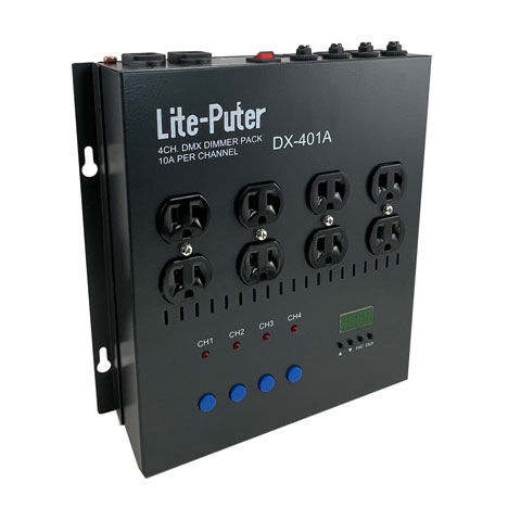 LITEPUTER: Dimmer Pack 4 x 8A-2 power in DMX