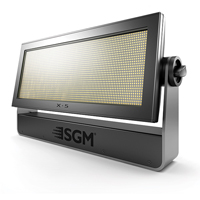 SGM X5 LED High Output Strobe - 208v-240v, DMX, w/omega clamp & Powercon tail, no plug