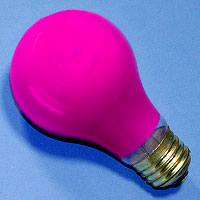 A19 100w 120v Ceramic Pink E26 Lamp