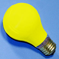 A19 100w 120v Ceramic Yellow E26 Lamp