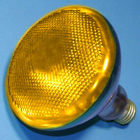 BR38 100w 120v Amber E26 Lamp