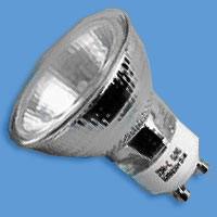 MR16 75w 240v 38degree Flood Clear Cover GU10 Lamp