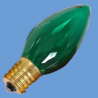 C9 7w 130v TransGreen E17 Lamp