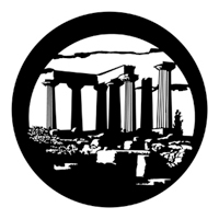 ROSCO:250-71057 -- 71057 Temple Of Apollo Steel Metal Gobo, Size: Specify