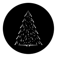 ROSCO:250-73633 -- 73633 Christmas Tree C Steel Metal Gobo, Size: Specify