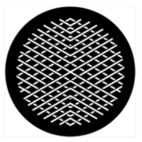 ROSCO:250-74002 -- 74002 Symmetric 2 Steel Metal Gobo, Size: Specify